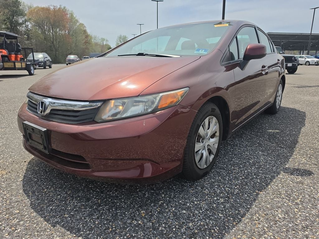 Used 2012 Honda Civic LX with VIN 19XFB2F58CE336512 for sale in Middle Township, NJ