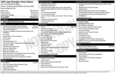 2026 Jeep Wrangler Sahara