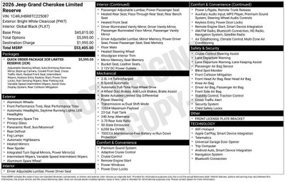 2026 Jeep Grand Cherokee Limited