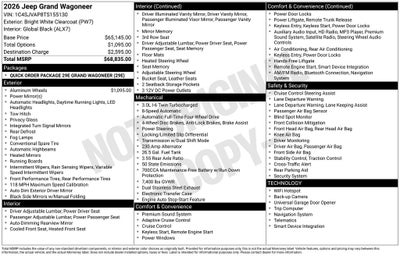 2026 Jeep Grand Wagoneer Base