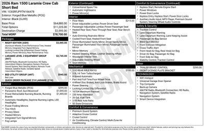 2026 RAM 1500 Laramie