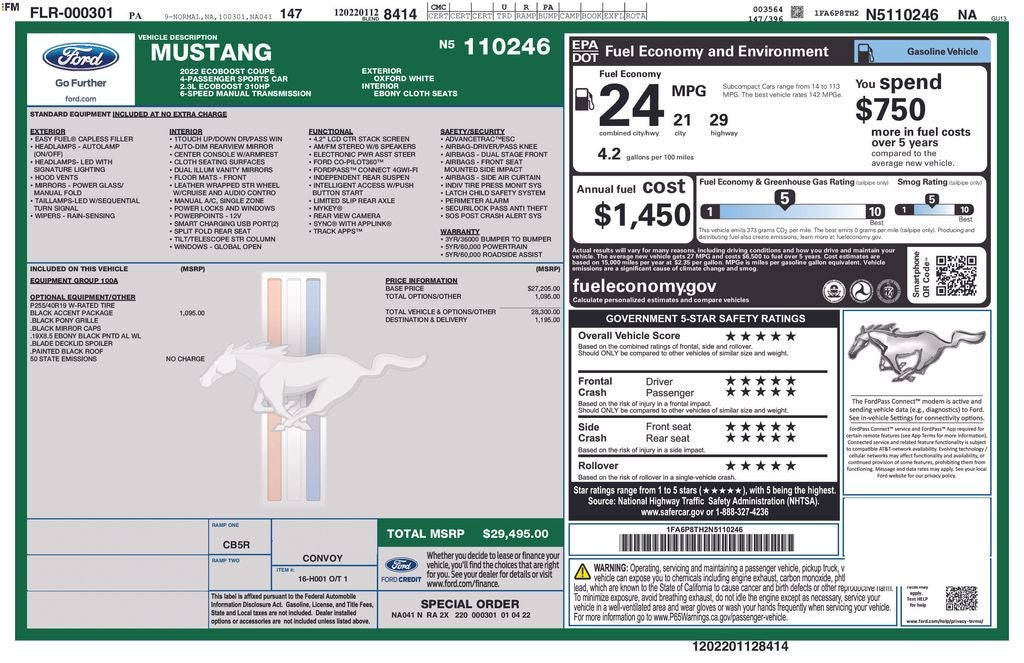 2022 Ford Mustang EcoBoost