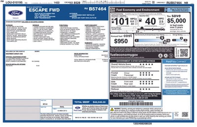 2024 Ford Escape Plug-In Hybrid 106.7 WheelBase