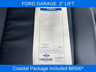 2025 Ford Bronco Outer Banks COASTAL ACCESSORY PACKAGE!