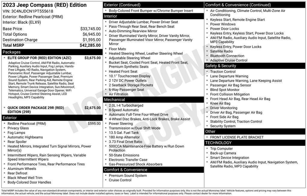2023 Jeep Compass (Red) Edition
