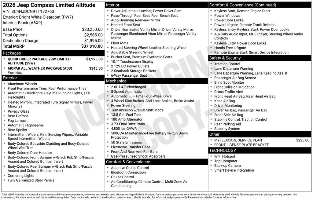 2026 Jeep Compass Limited