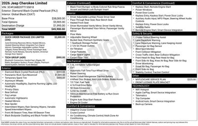2026 Jeep Cherokee Laredo