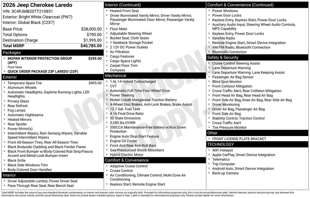 2026 Jeep Cherokee Laredo