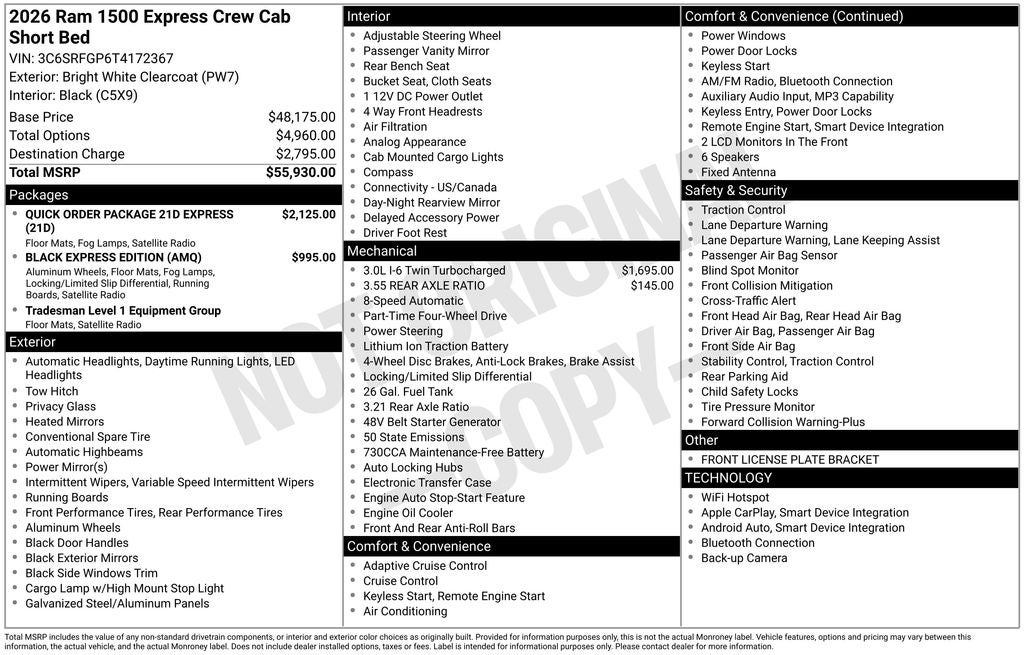 2026 RAM 1500 Express