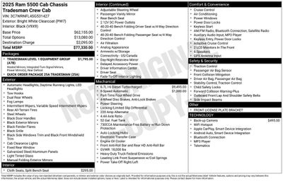 2025 RAM 5500HD Tradesman