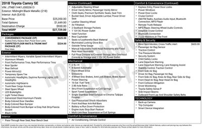 2018 Toyota Camry SE