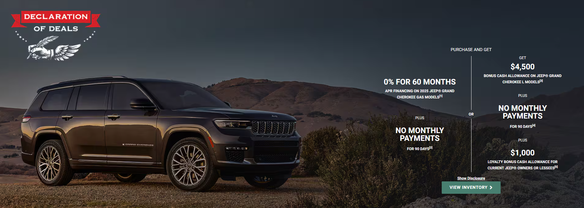 grand Cherokee L Incentives