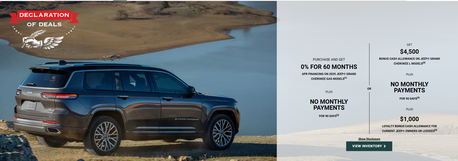 Grand Cherokee deals